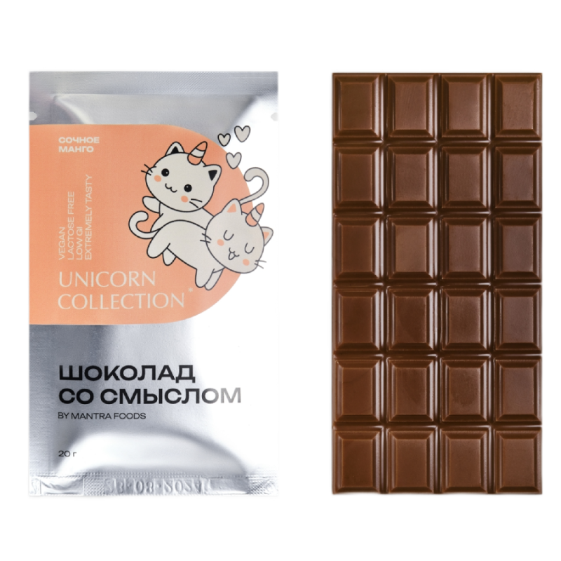 Шоколад со смыслом "Сочное манго" Mantra Foods